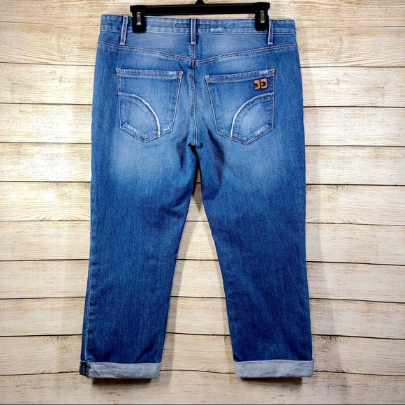 Joe’s Jeans Distressed Ex Lover Blue Capri Cropped - Picture 6 of 8